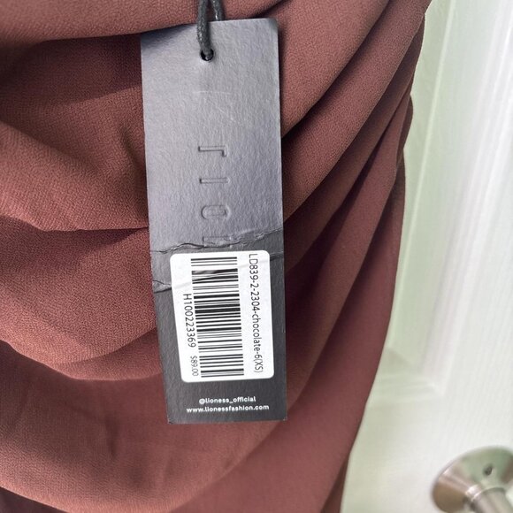 NWT Lioness Whimsigoth Dress Womens XS Brown Sheer Fairy Y2K - Picture 5 of 8